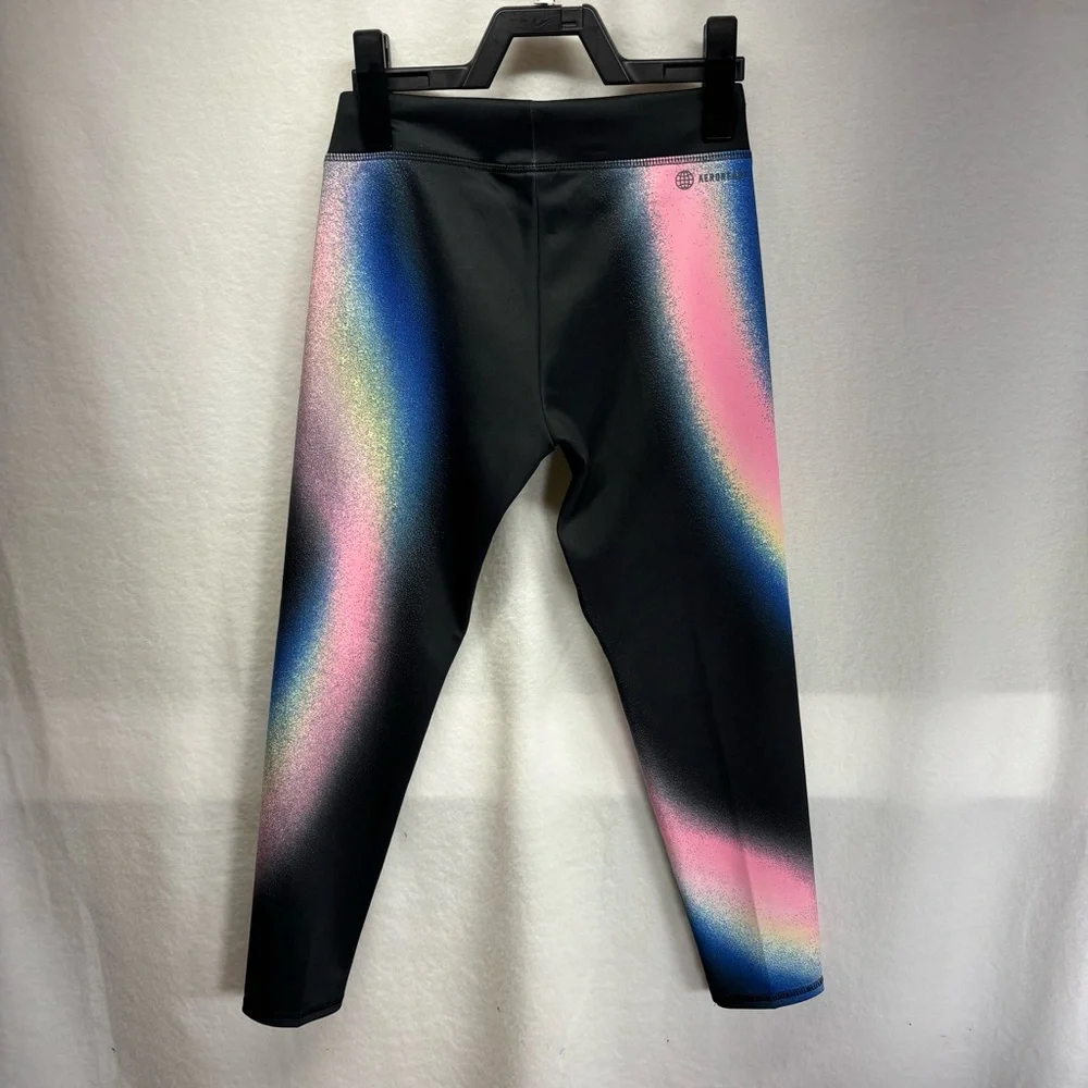 Adidas girls size Small 7 / 8‎ leggings MINT condition Super Cute